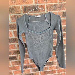 Zara Dark Gray Long Sleeve Body. Never Worn.
